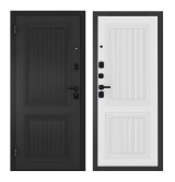 Двери Рона Арфа 2050х860 графит/белая