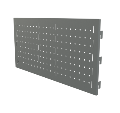 Перфорированная панель Титан GS 896х288 серебристая