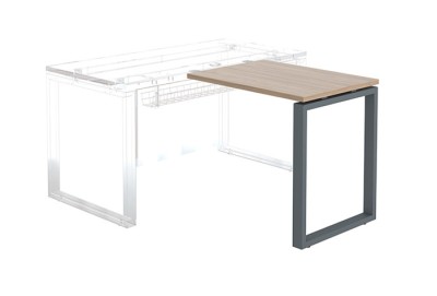 Брифинг-Приставка NTО 80 темный орех/антрацит